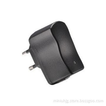 Black Matte 4.0mm Pin 500 Ma Eu Plug Universal Travel Charg